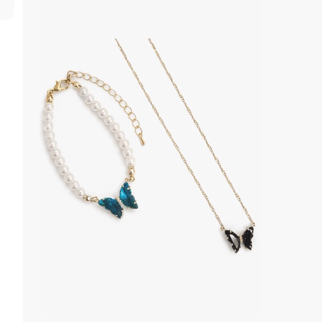 ~ Fjäril Armband ~ Halsband sett 