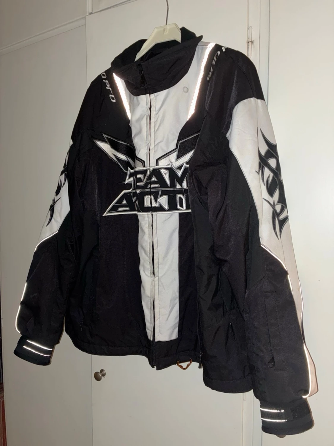 Svart och vit vindjacka Arctic Cat - 2