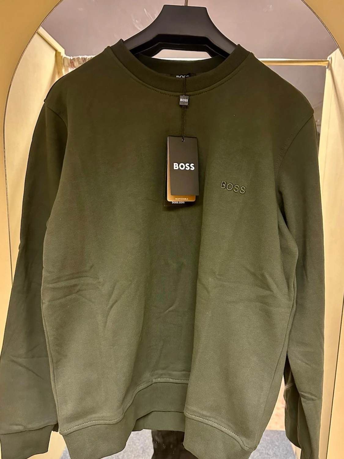 Mörkgrön sweatshirt från BOSS - 2