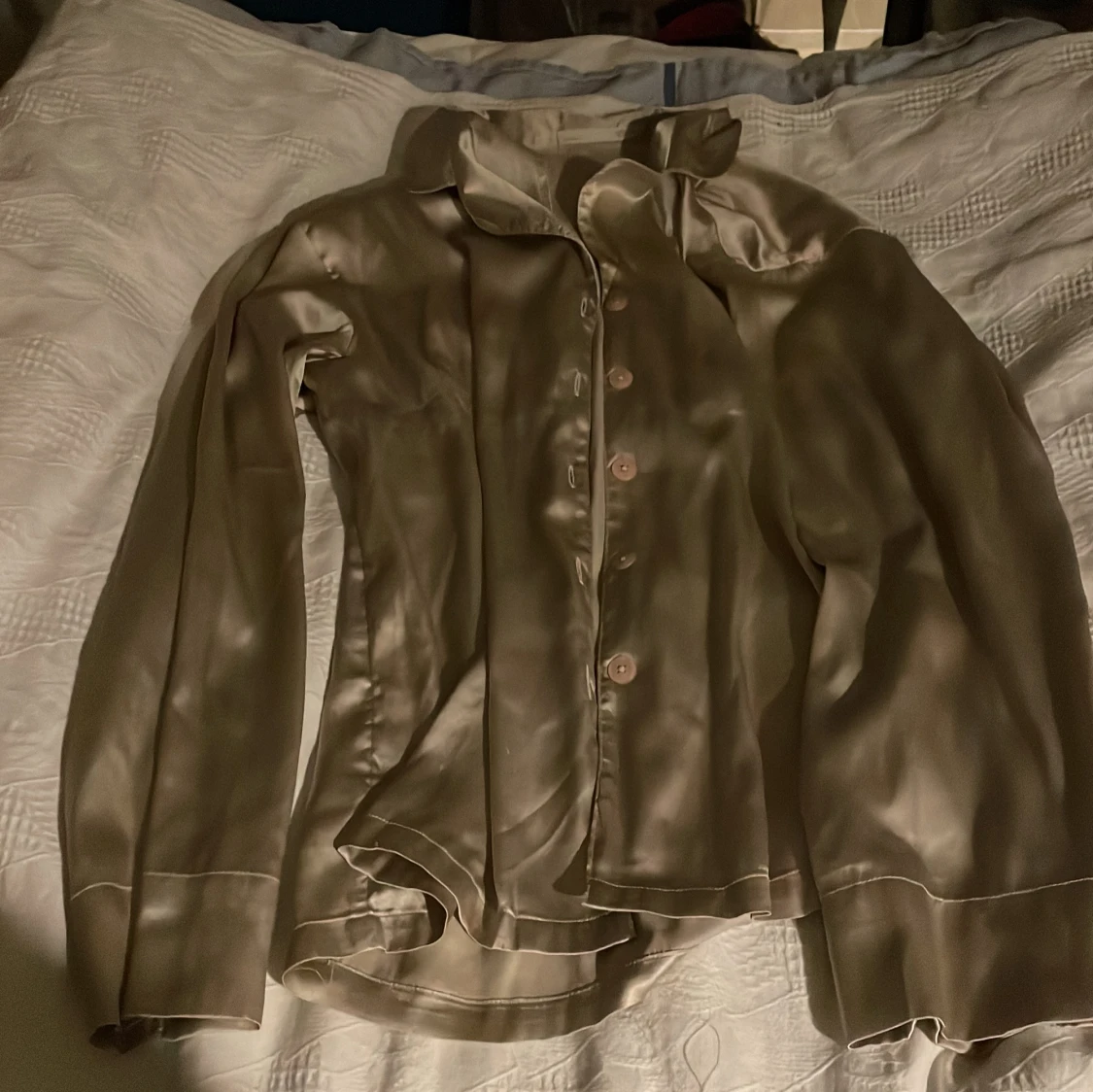 Beige blank  pyjamas set i polyester - 3