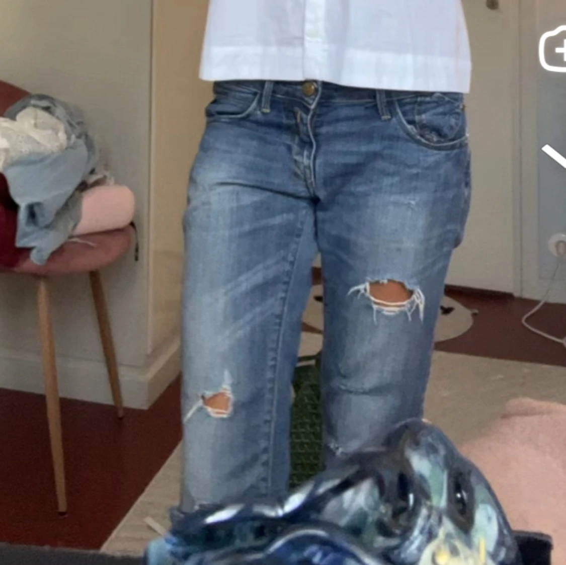 Replay bootcut jeans med slitningar - 2