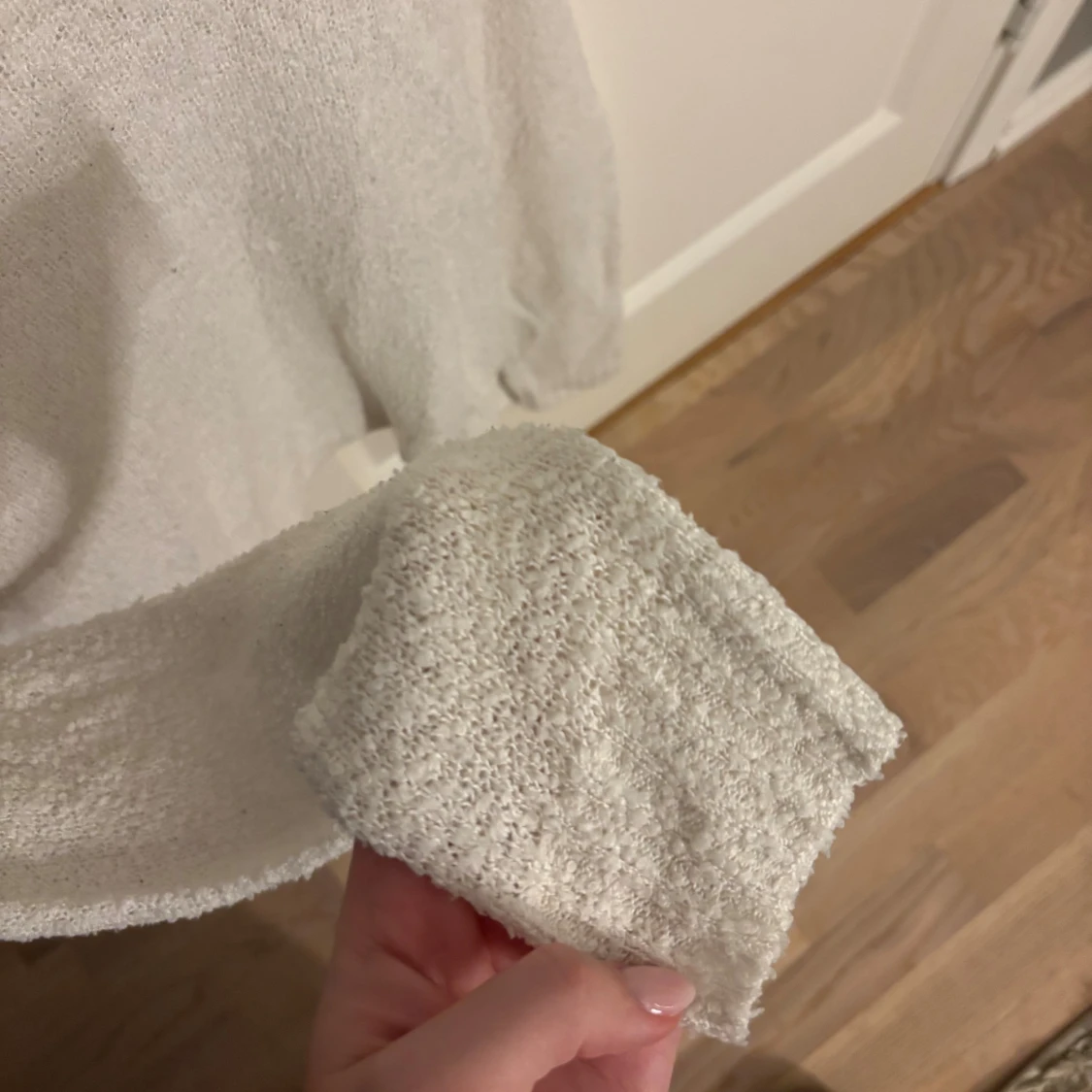 Vit stickad tröja från H&M Divided - 4