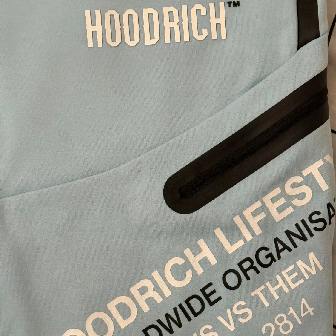 Ljusblå Hoodrich mjukisbyxor M - 4