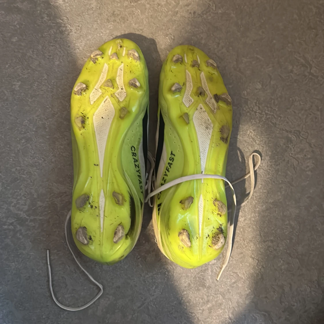 Adidas Crazyfast fotbollsskor gul/vit storlek 44 2/3 - 1