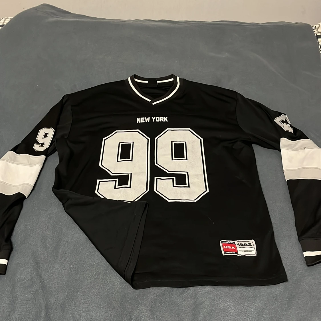 Svart New York fotbollströja FSBN S