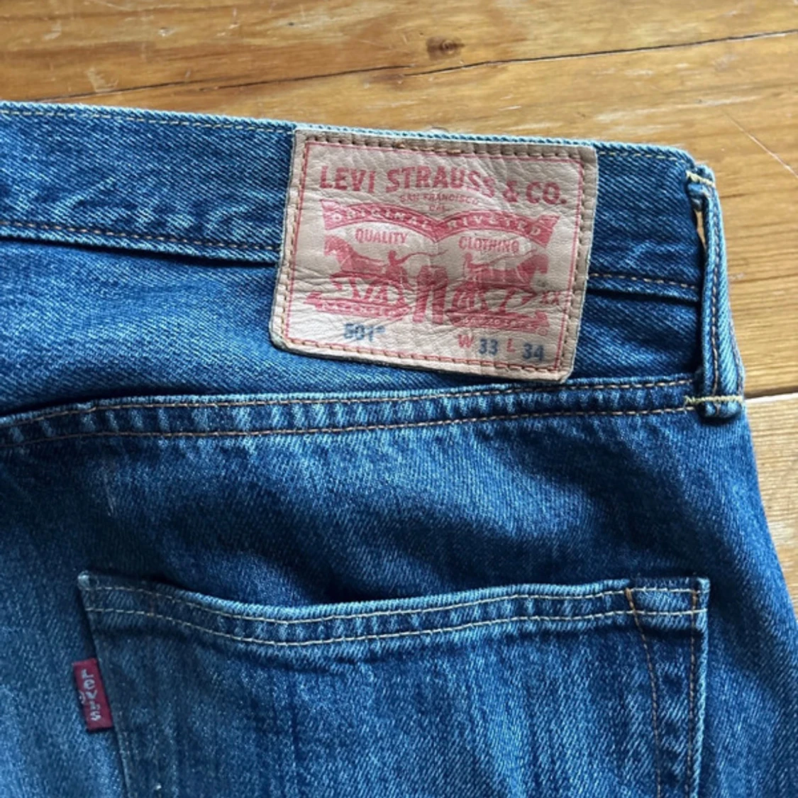 Levi's 501 blå jeans W33 L34 - 2