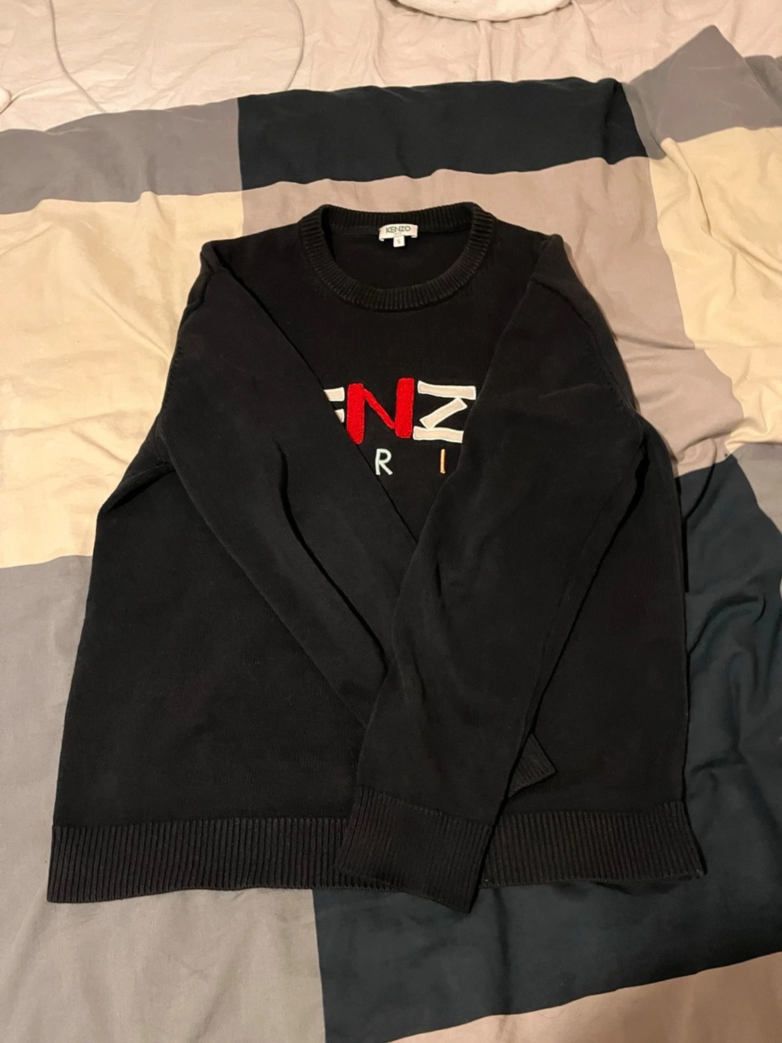 Svart Kenzo tröja med broderad logga - 3