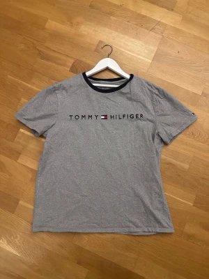 Grå t-shirt Tommy Hilfiger  - Tja den är i mycket bra skick från Tommy Hilfiger i storlek M