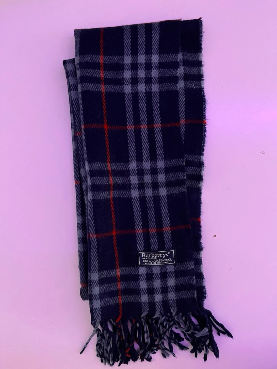 Burberry skarf blå