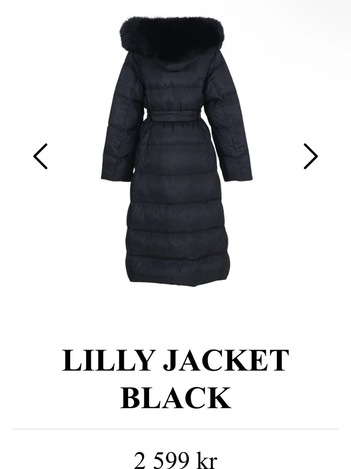 furstocholm - Lång svart pufferjacka  - 2