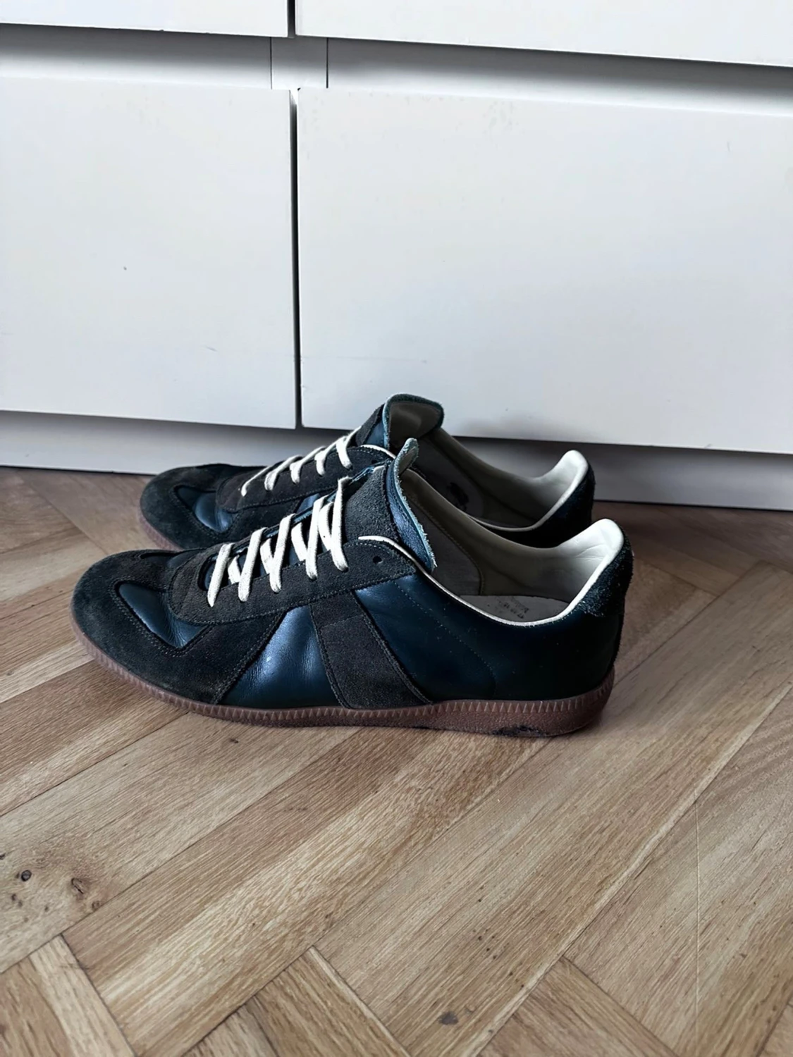 Maison Margiela oliv gröna sneakers - 1