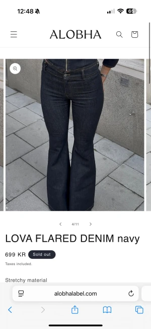 Alobha Label jeans  - Så fina och så sköna jeans från Alobha Label! Var lite för långa för mig!🩷har både storlek 34 och 36! Kanske kan gå ned i pris vid snabbt köp!