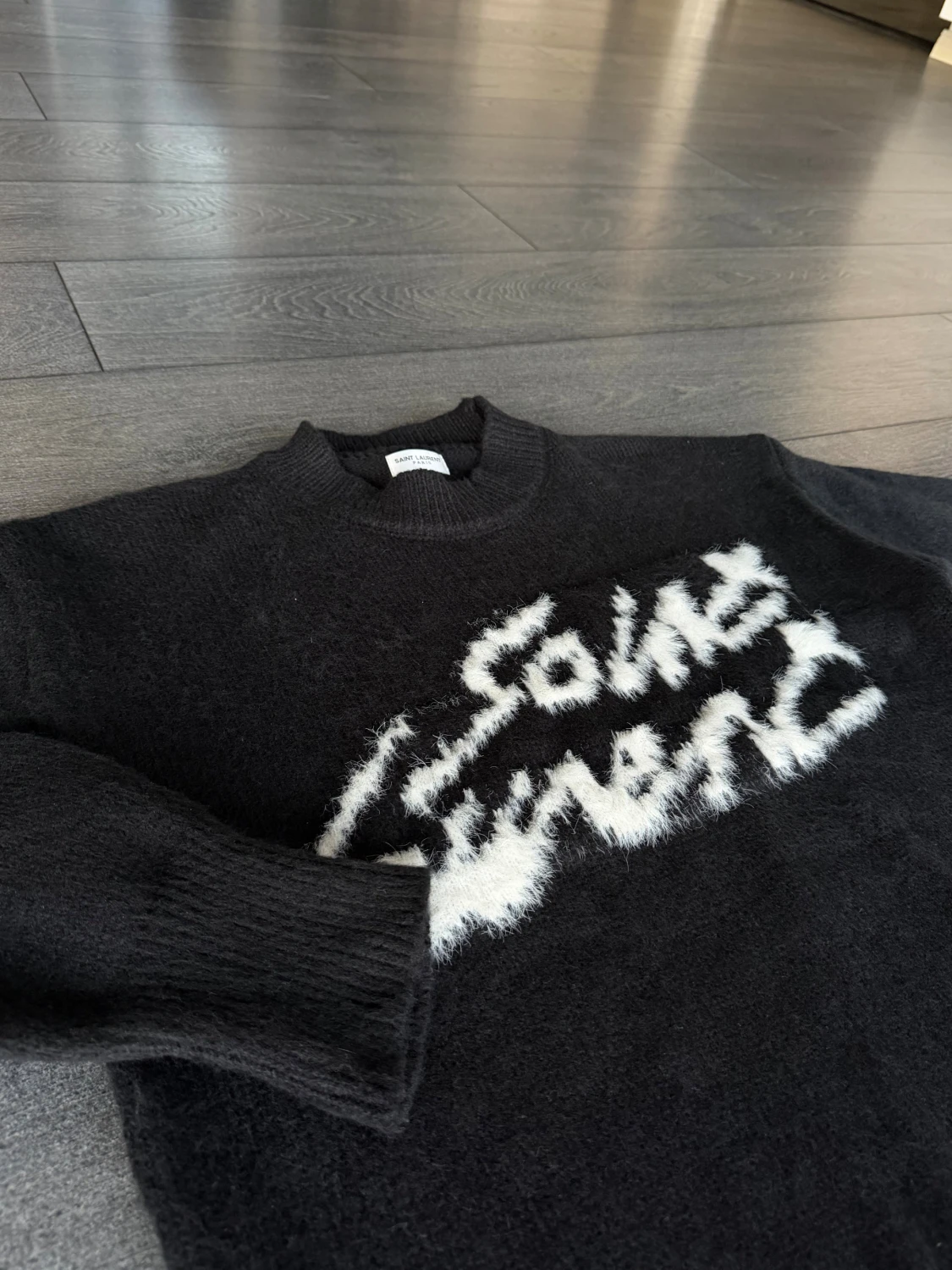 Svart Saint Laurent stickad tröja - 2