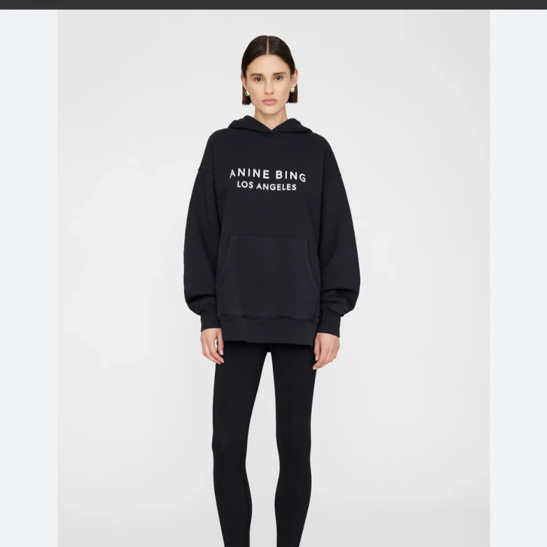 Svart hoodie från Anine Bing