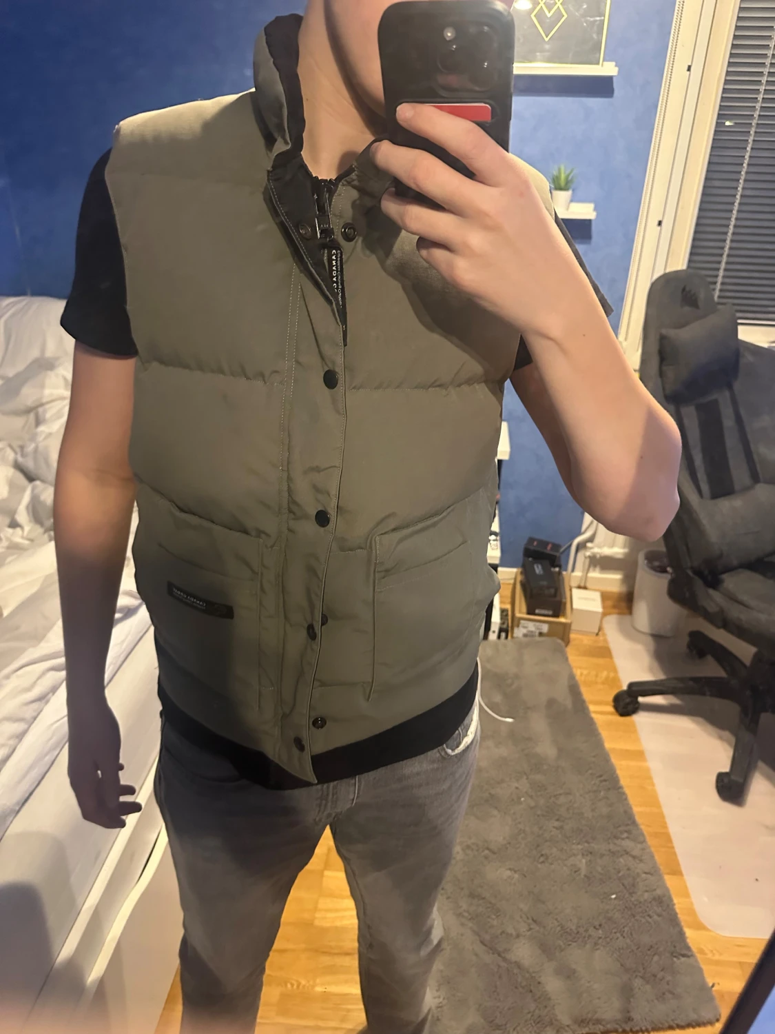 Olivgrön dunväst från Canada Goose - 5