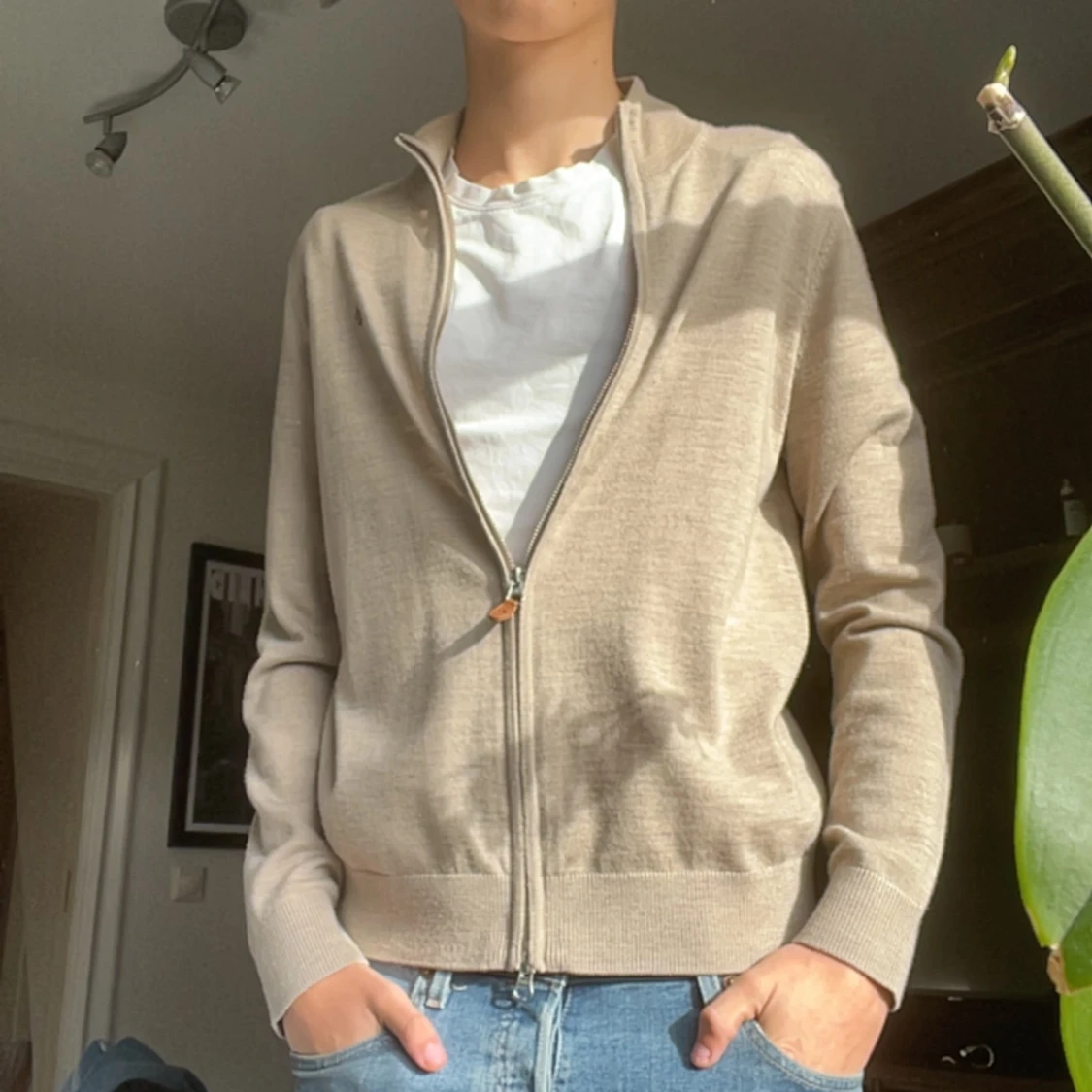 Beige Morris full zip - 1