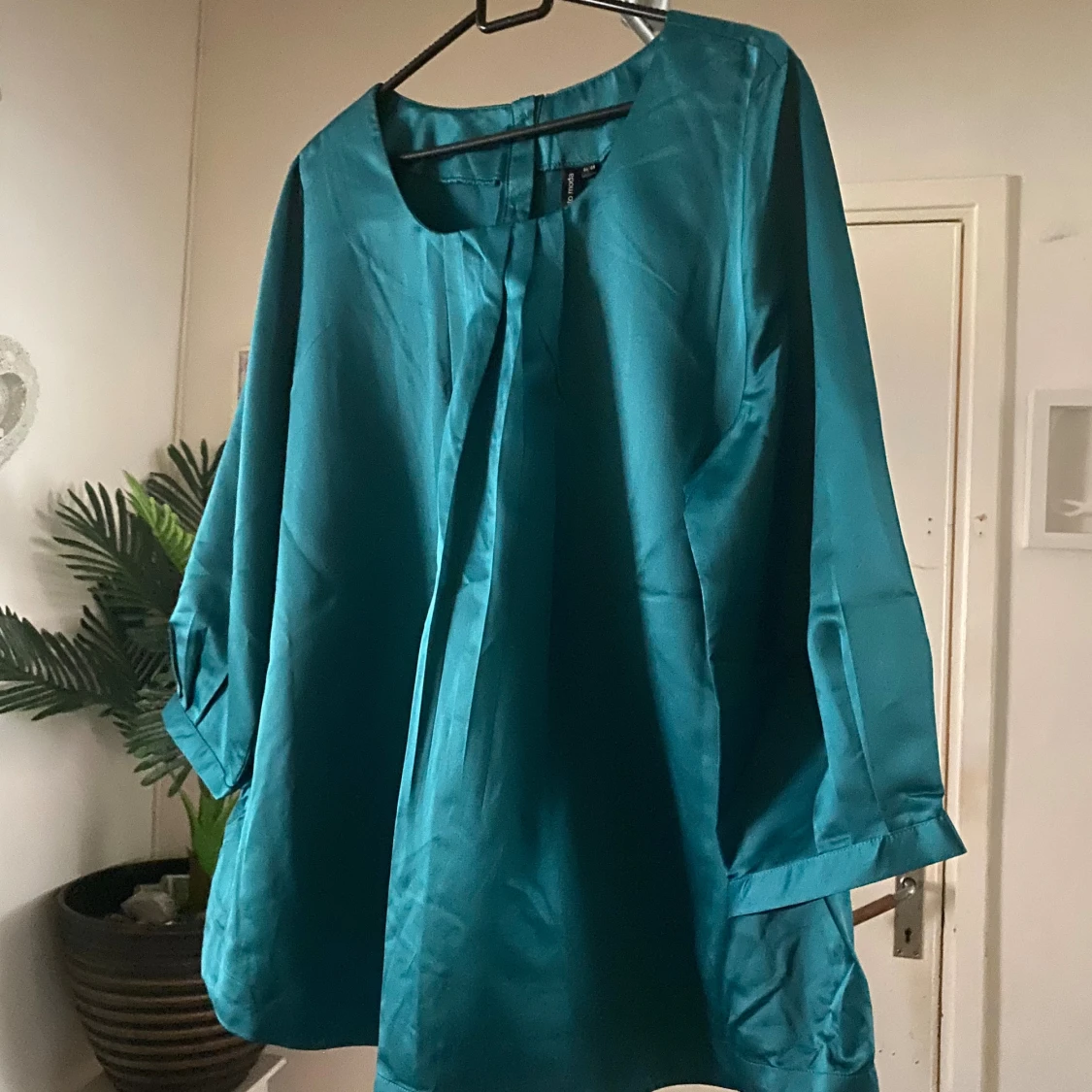 Turkos kort klänning /tunika från Pronto Moda - 2