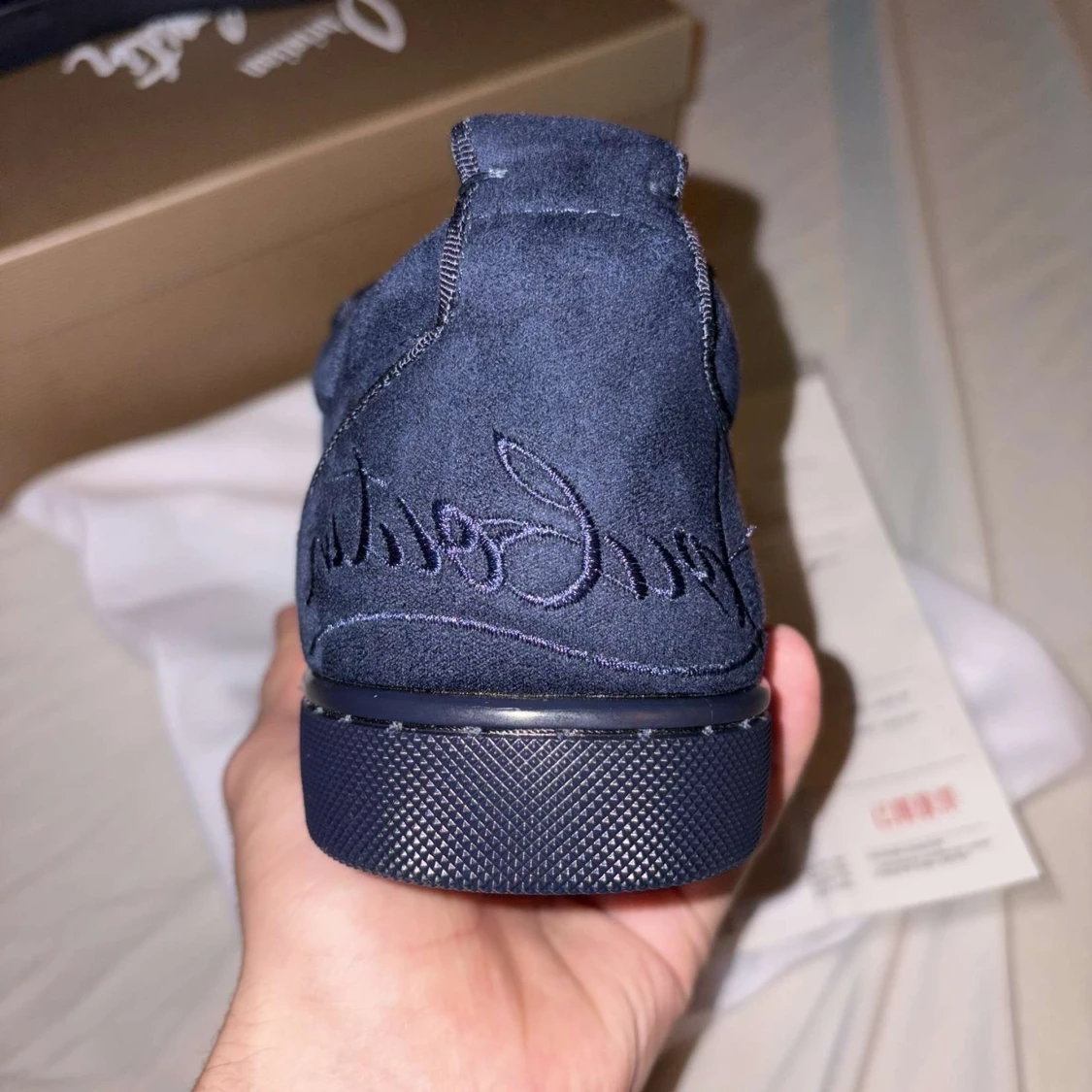 Marinblå Christian Louboutin sneakers - 1