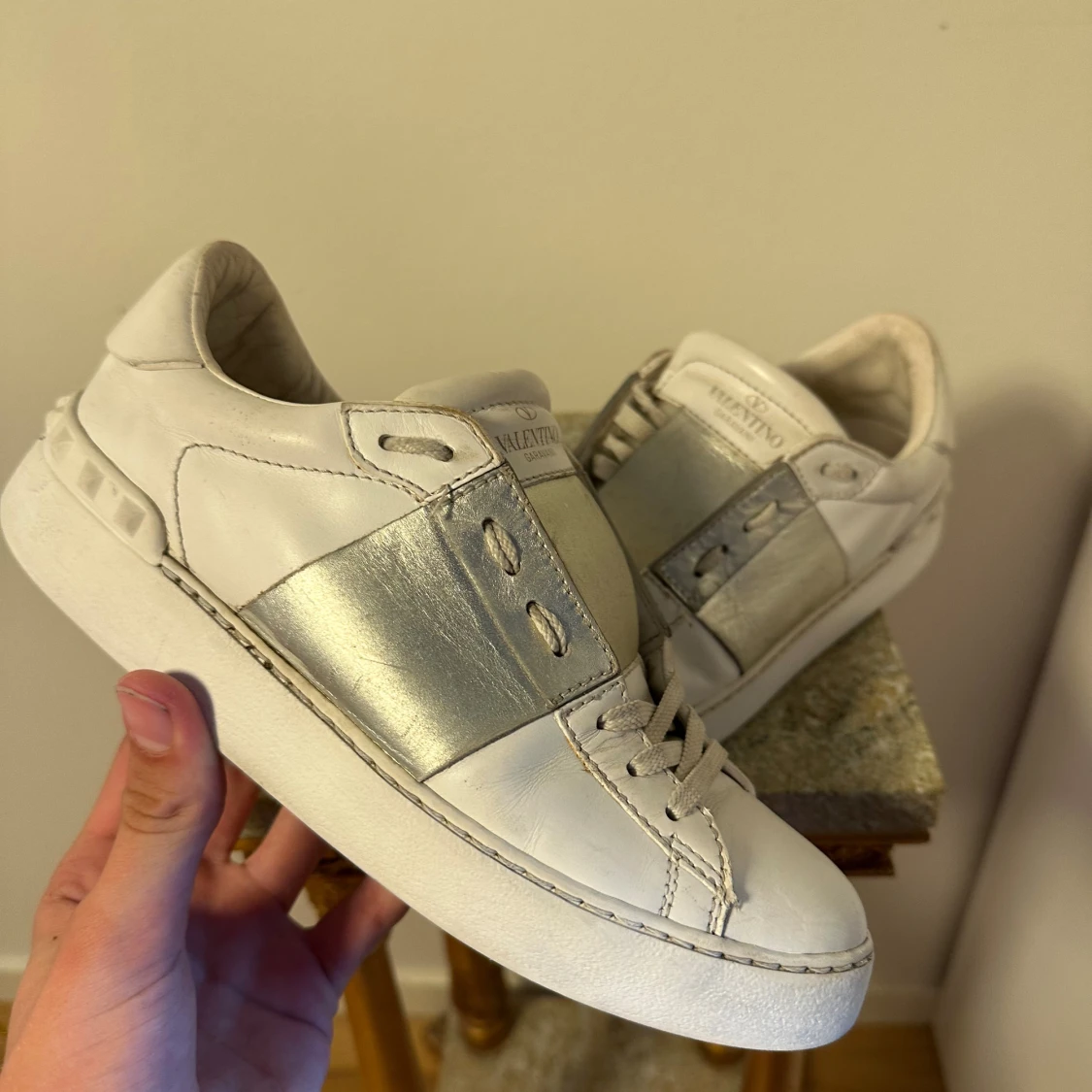 Valentino Garavani Open sneakers vit/silver - 1