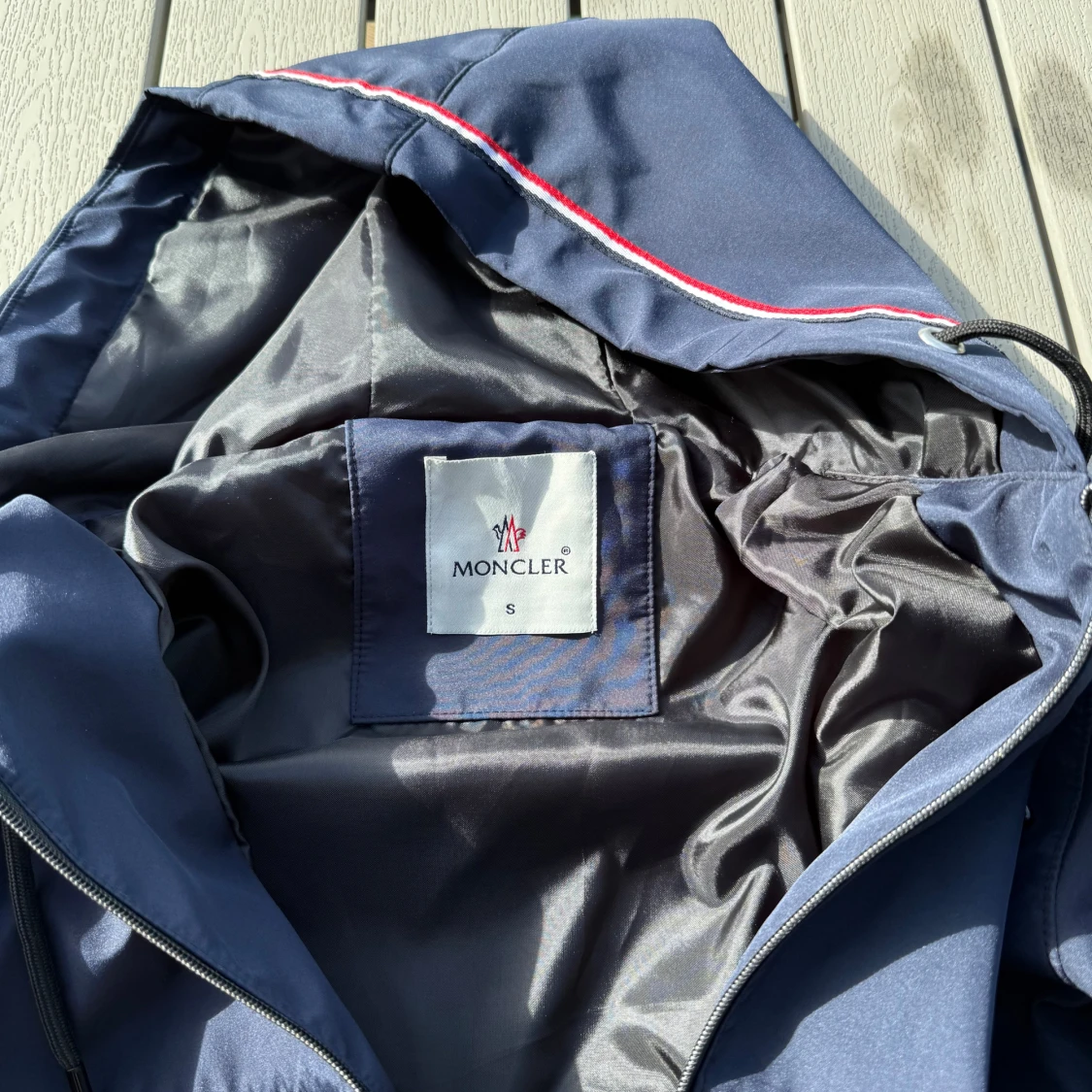 Marinblå vindjacka från Moncler S - 2