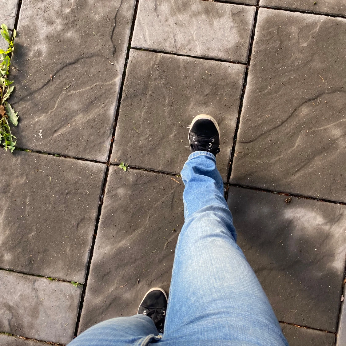 Blå bootcut jeans  - 1