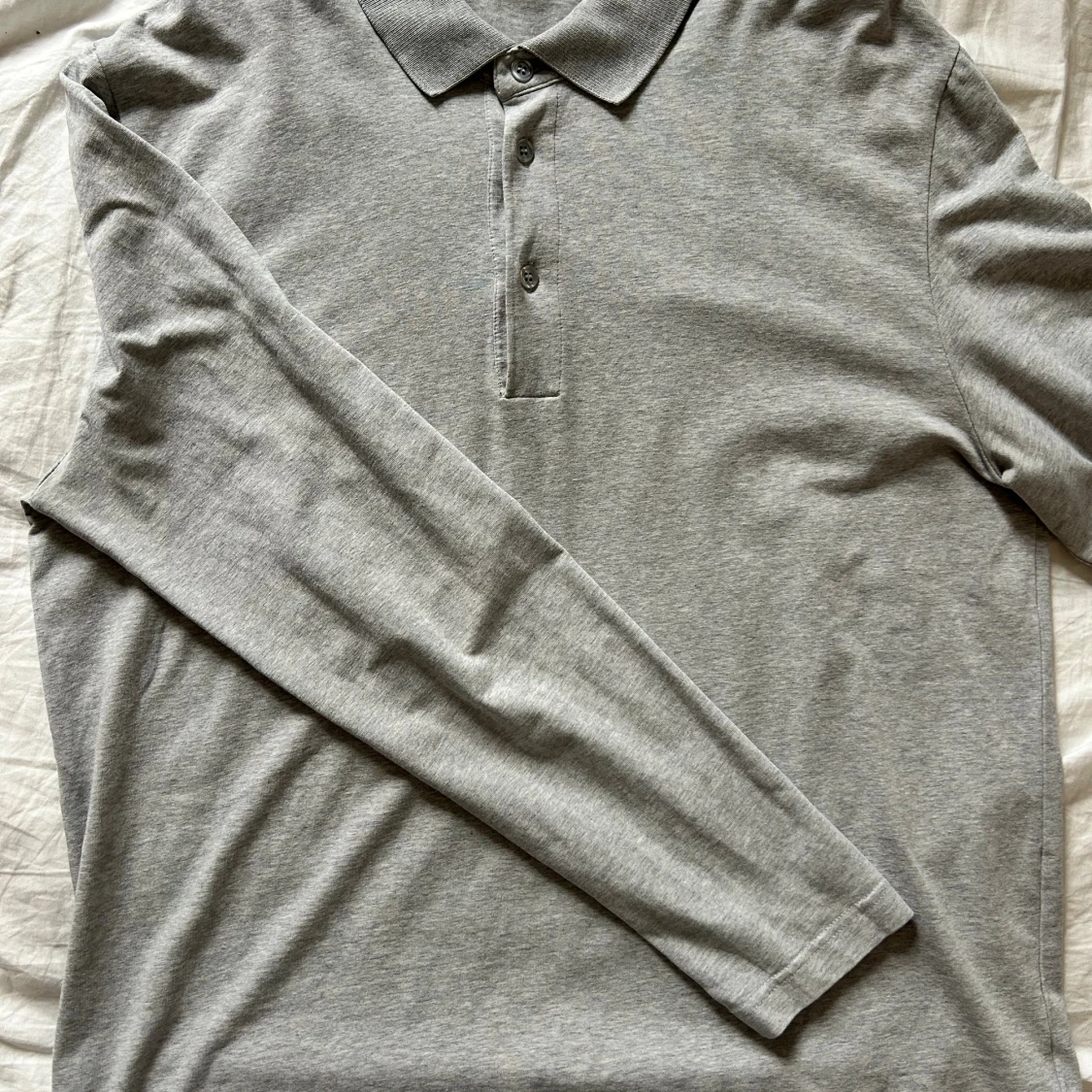 Grå långärmad pikétröja Filippa K - 1