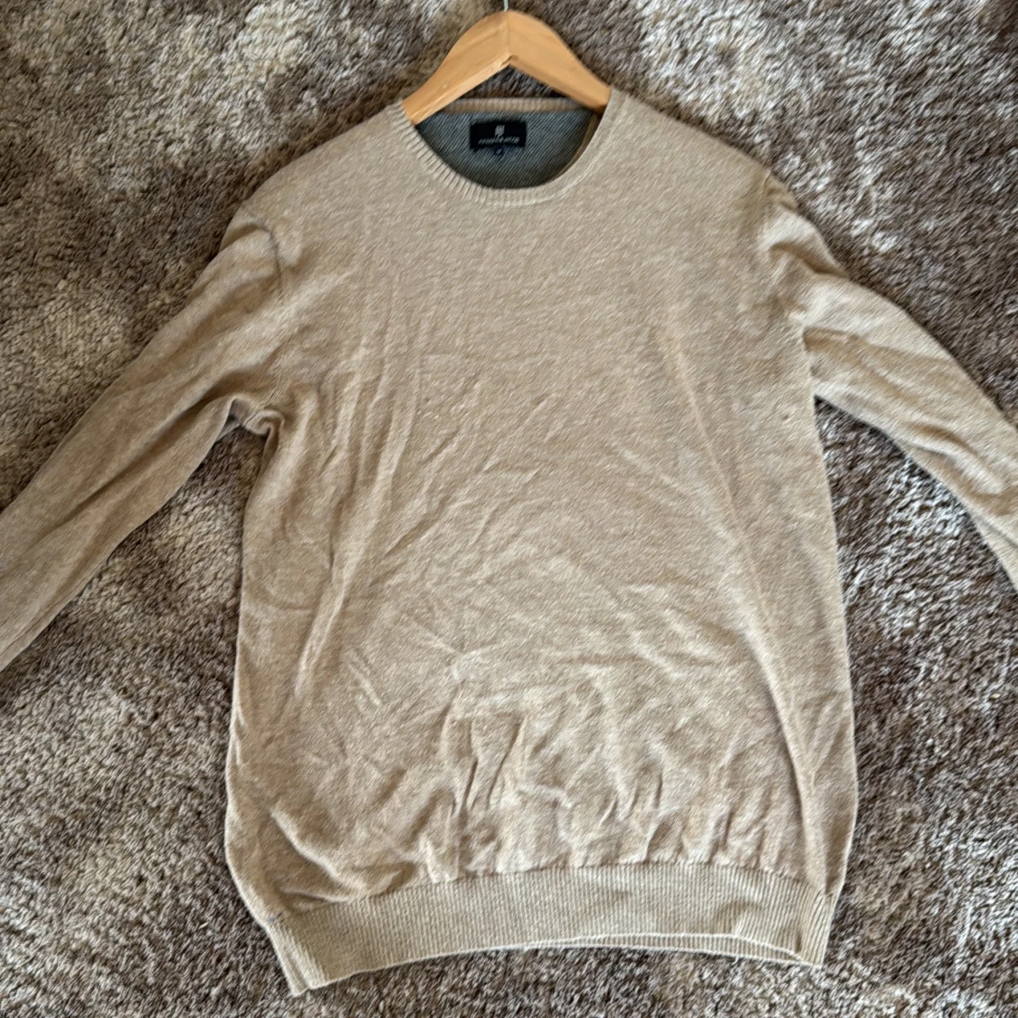 Beige stickad tröja Hansen & Jacob M - 3