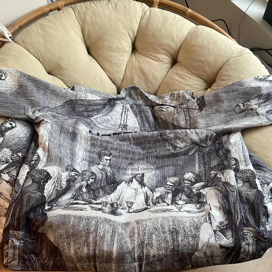 Tunn jacka med konsttryck - 1