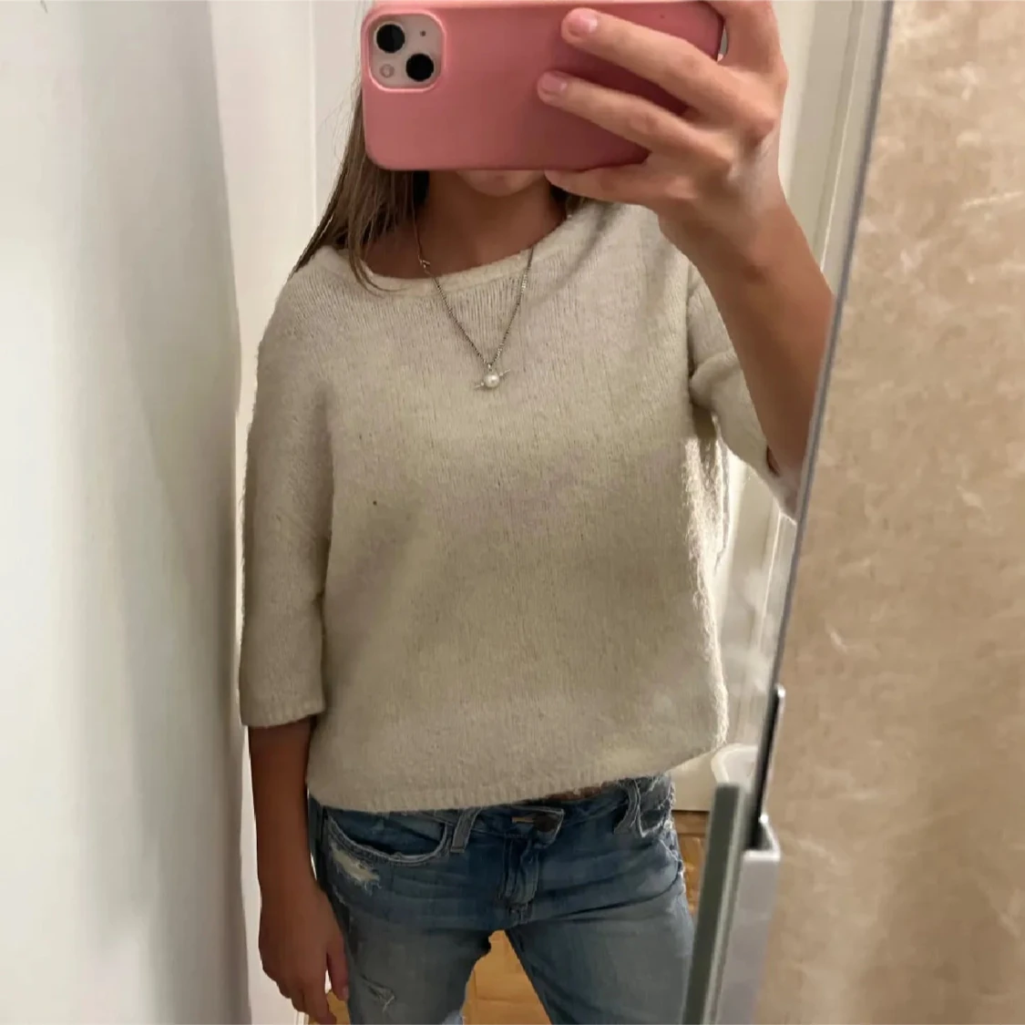 Stickad T-shirt från Lindex - 1