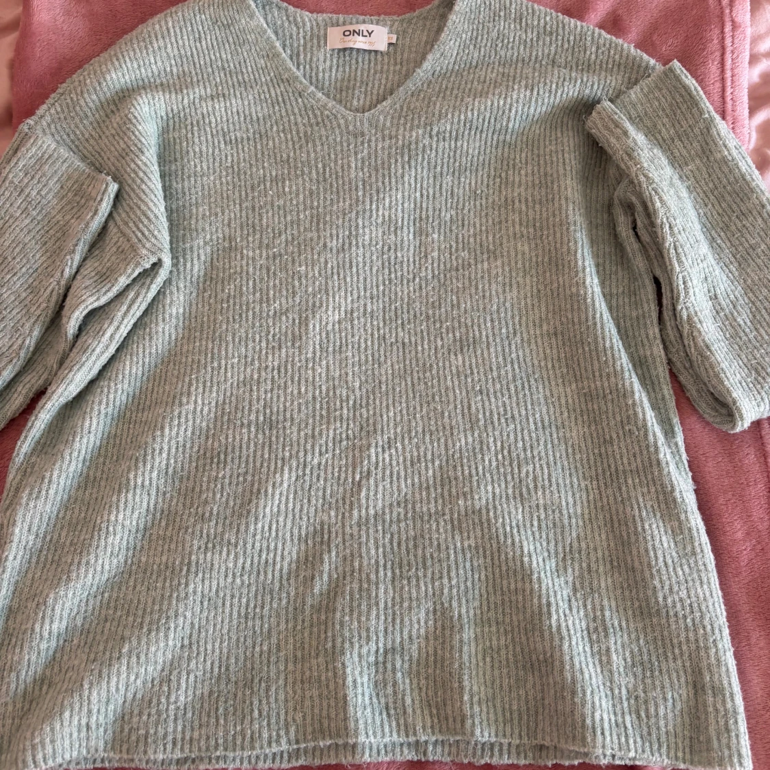 Mintgrön stickad tröja från ONLY - 1