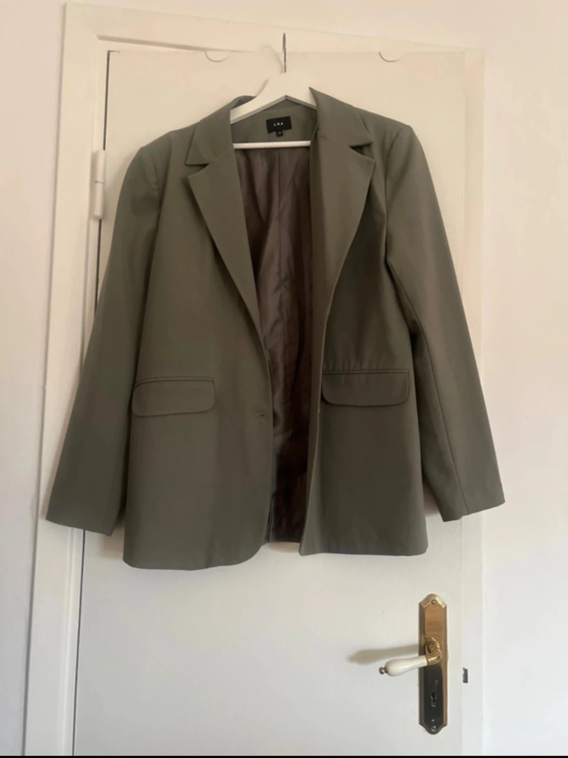 Grön/Khaki oversized kavaj