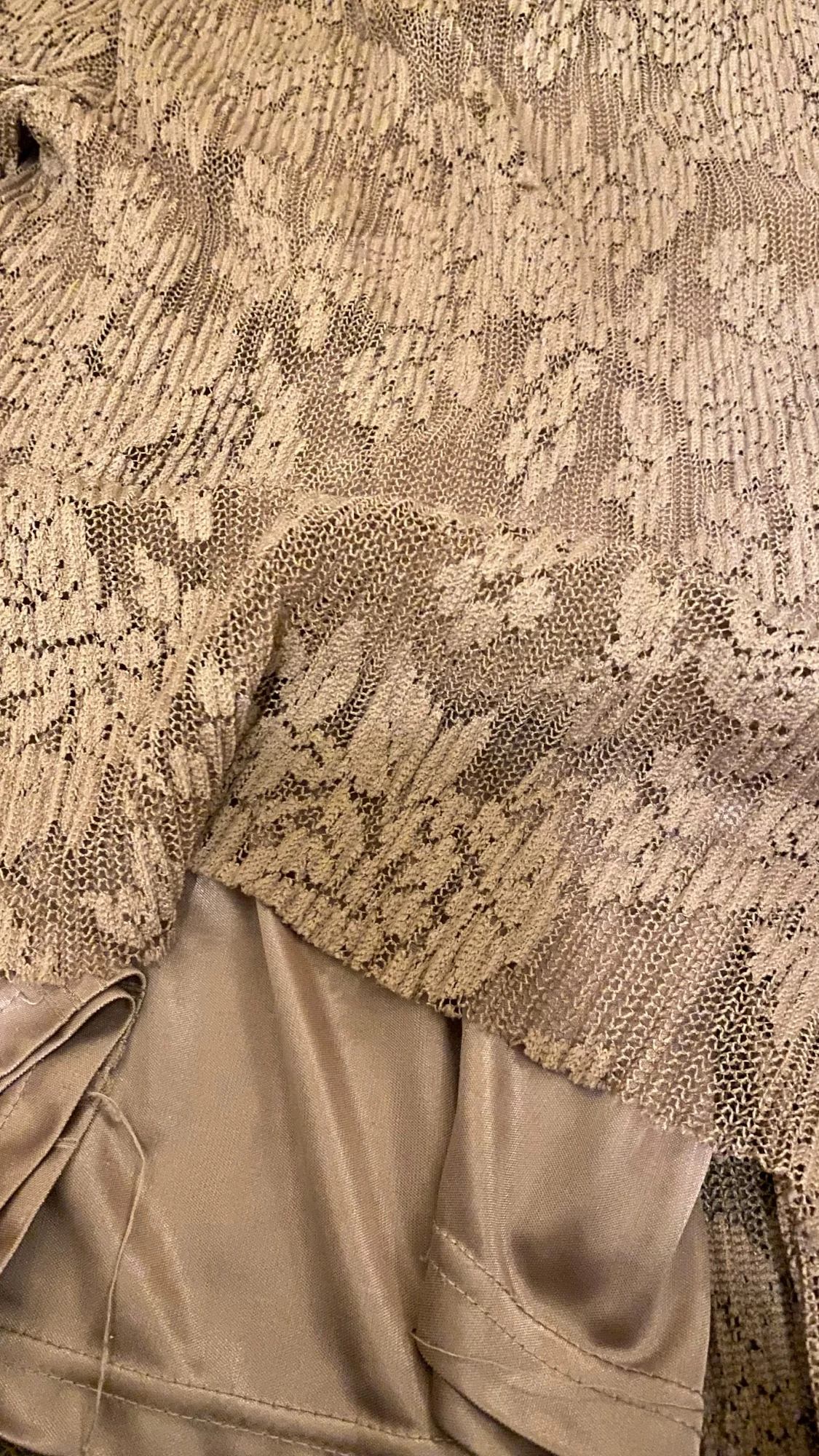 Beige spetsblus från VILA XS - 3