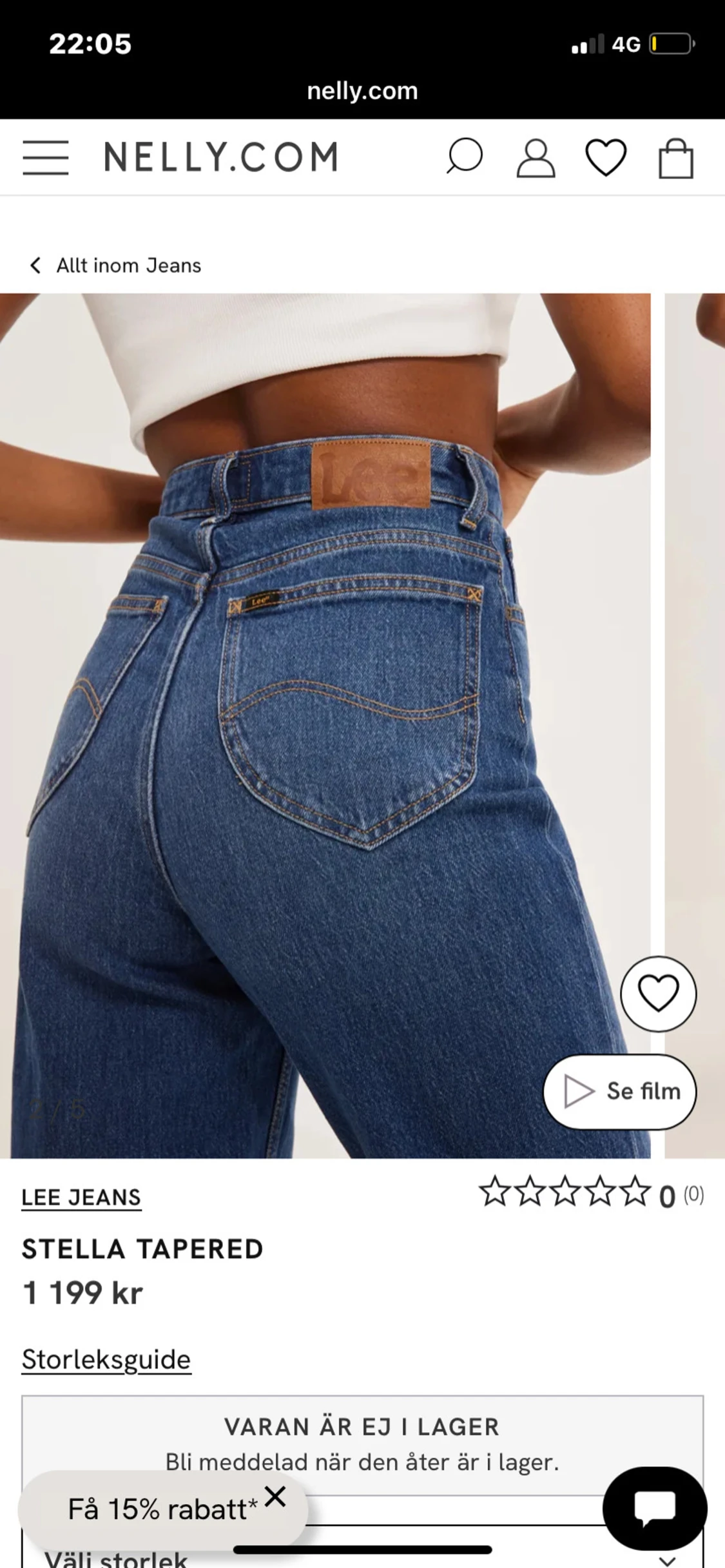 Lee Stella Tapered jeans blå