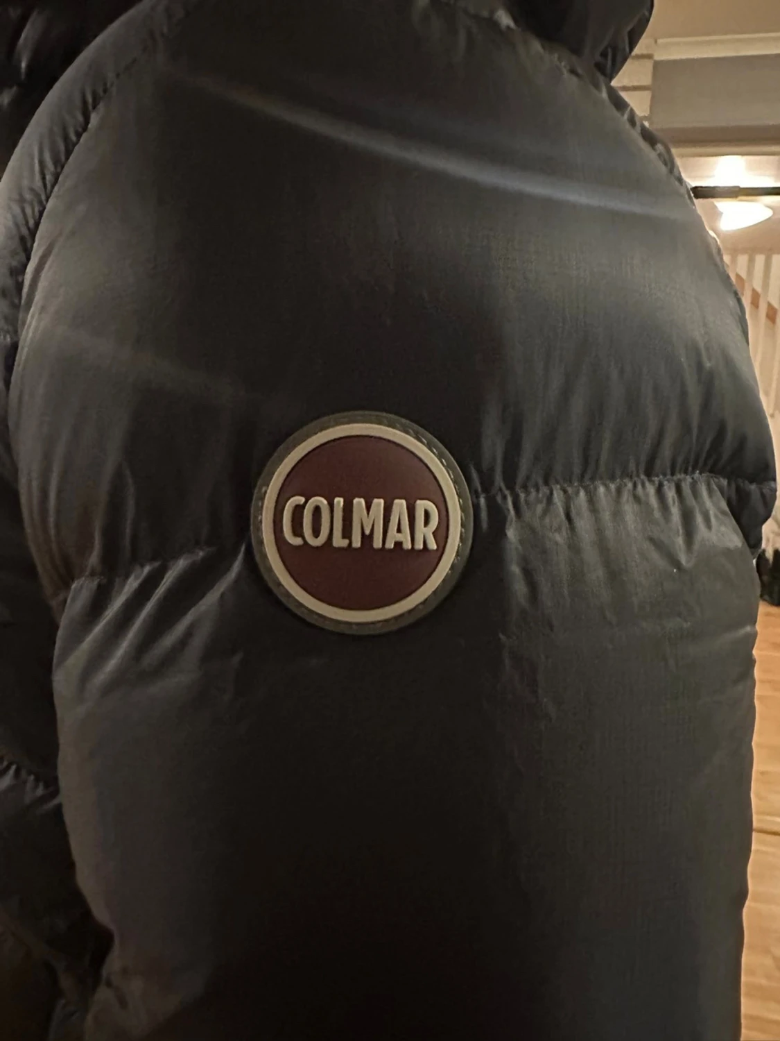 Svart Colmar pufferjacka med huva - 4