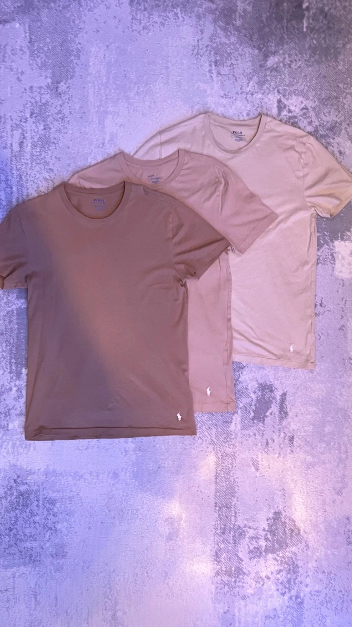 Beige och brun 3st pack t-shirt från Polo Ralph Lauren