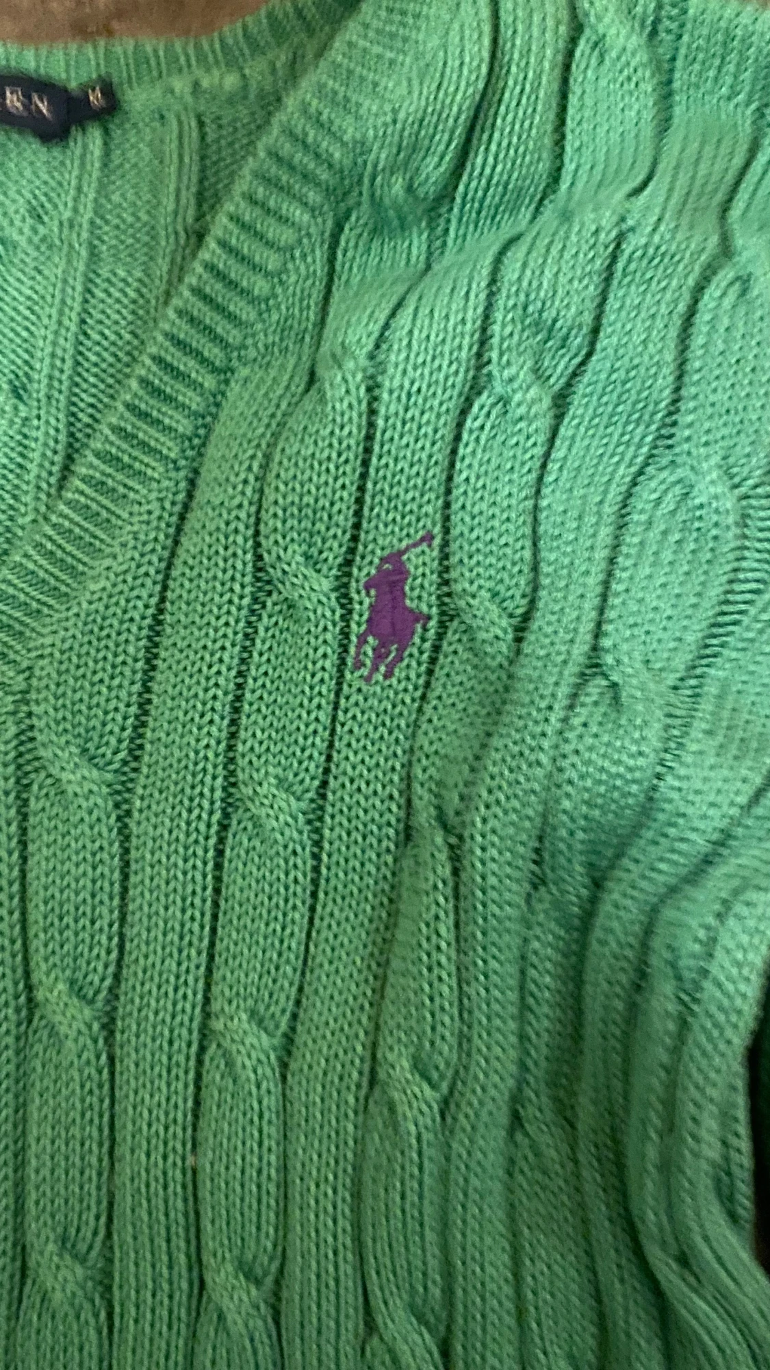 Grön stickad tröja från Ralph Lauren - 2