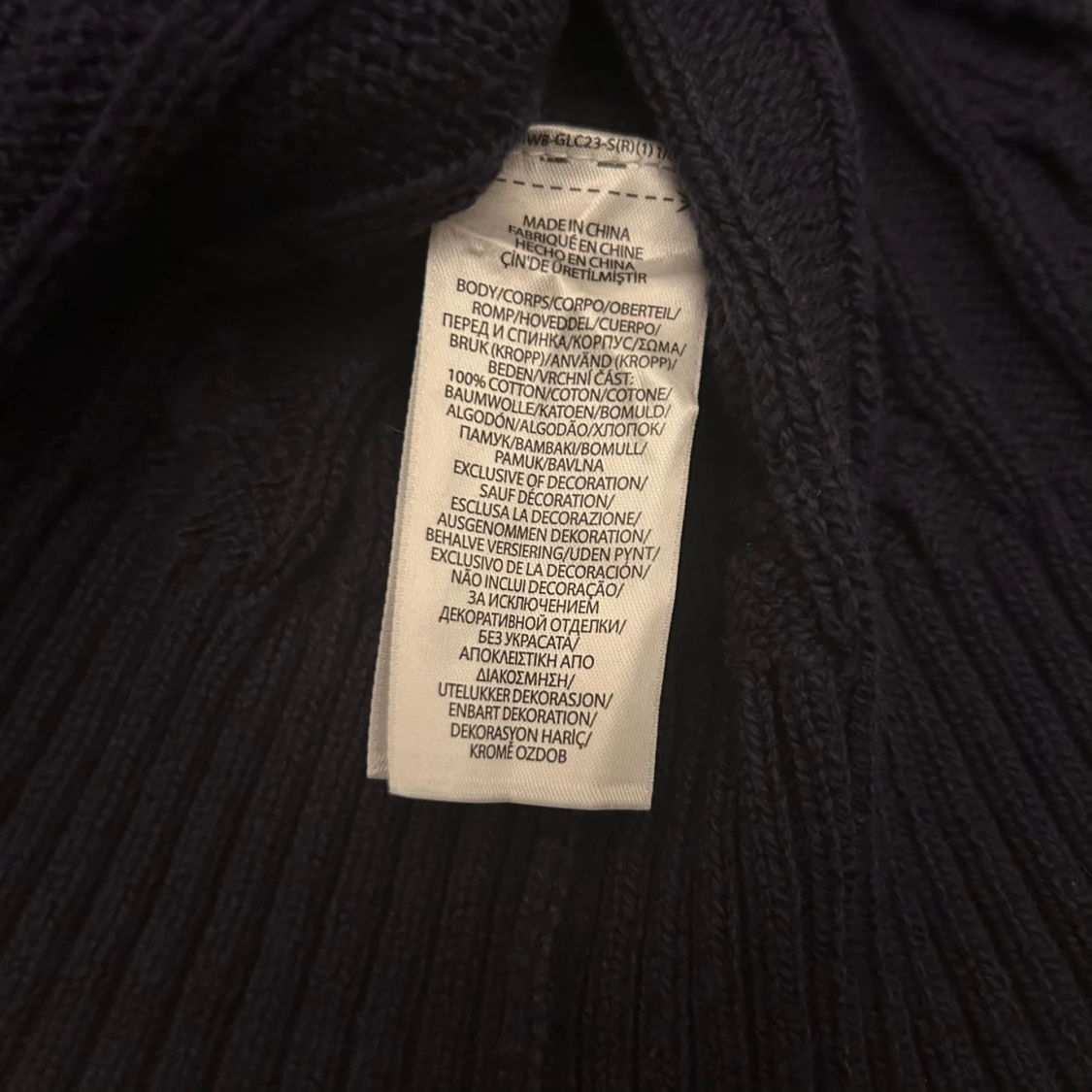 Mörkblå kabelstickad tröja Polo Ralph Lauren - 4