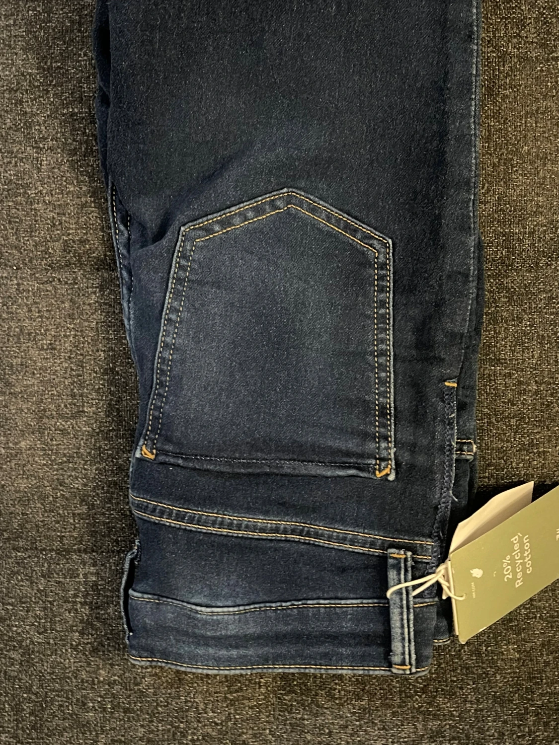 Mörkblå skinny jeans - 2