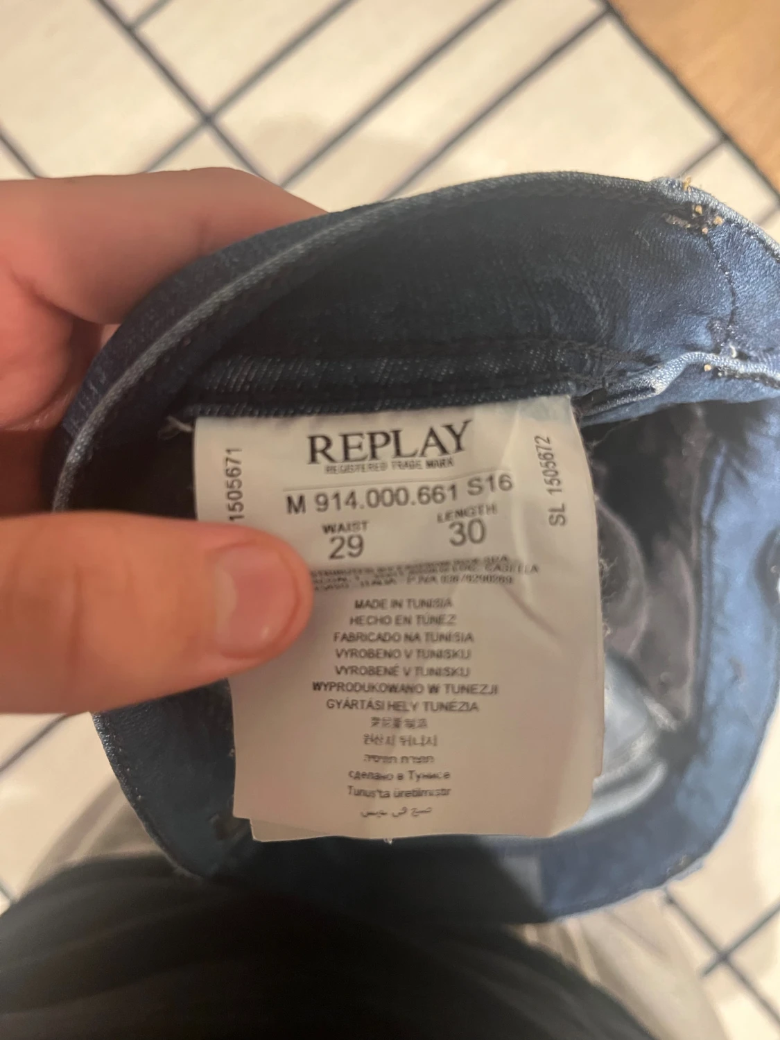 Replay blå jeans straight fit - 2
