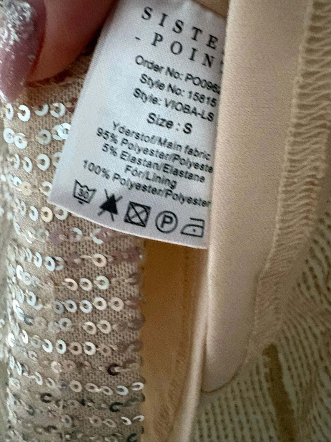 Glittrig långärmad topp Sisters Point - 2