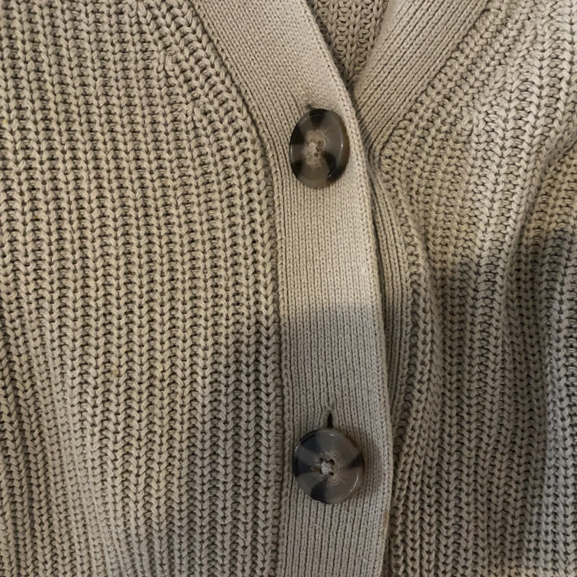 Grön stickad kofta från H&M - 1