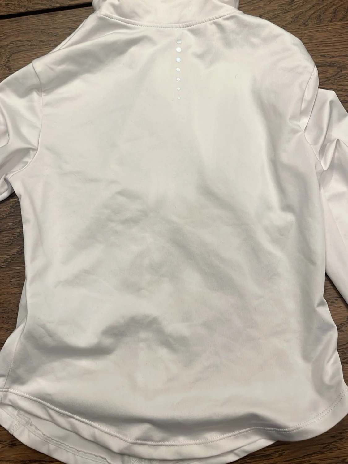 Vit träningströja med ficka - 2