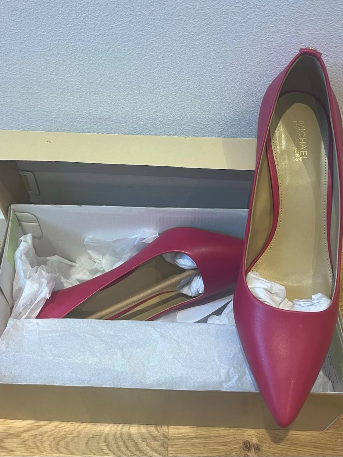 Rosa pumps med spetsig tå - 2