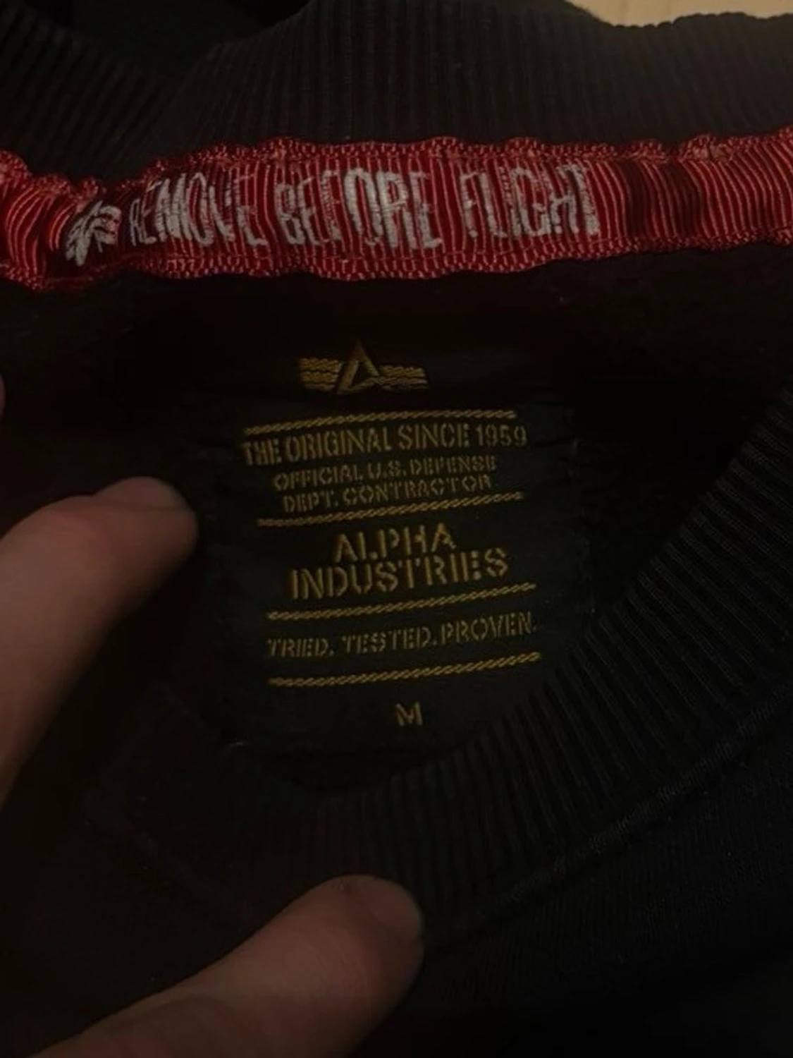 Svart NASA sweatshirt med patch - 2