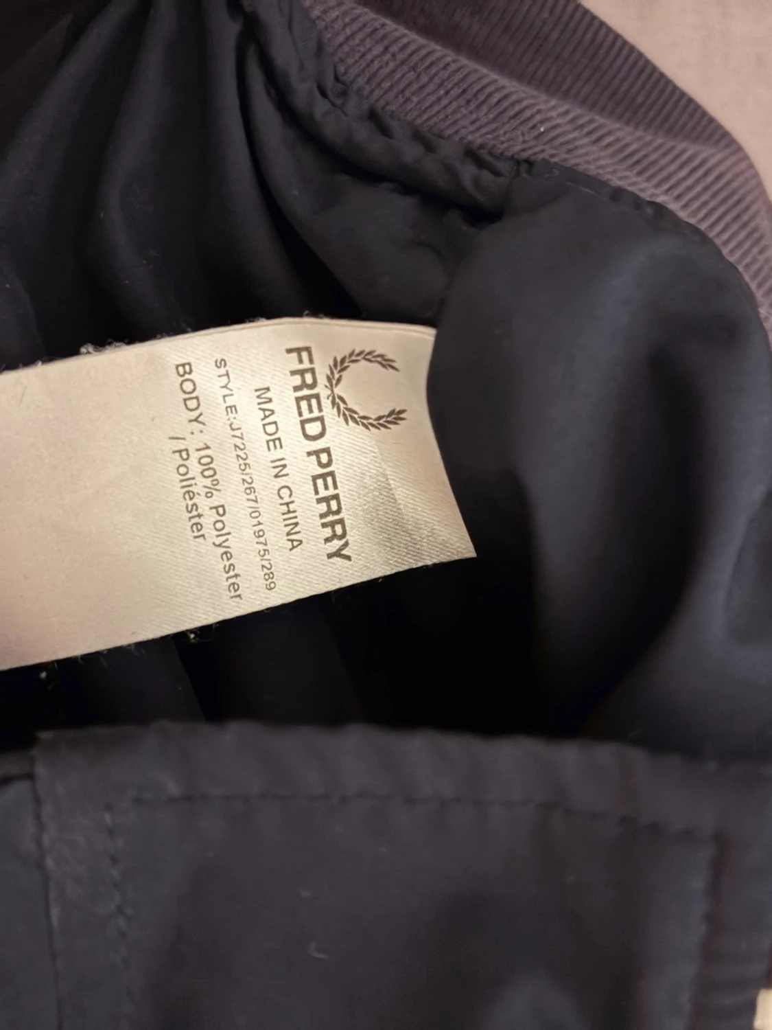 Svart vindjacka från Fred Perry - 2