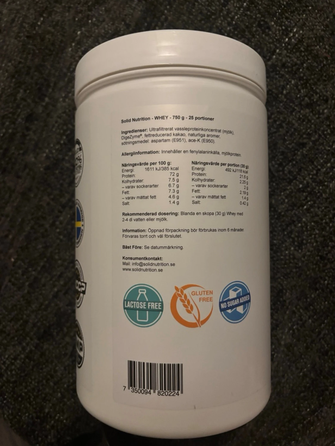 Solid Nutrition Whey Chocolate - 1