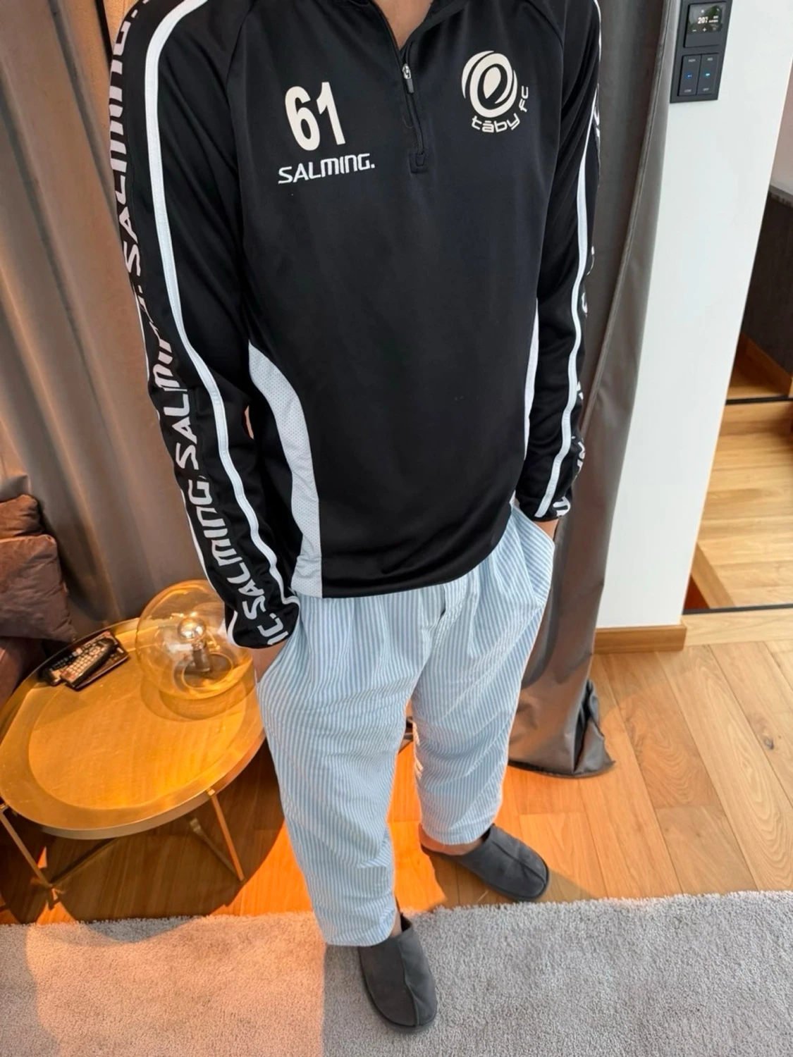 Svart Salming träningströja Täby FC