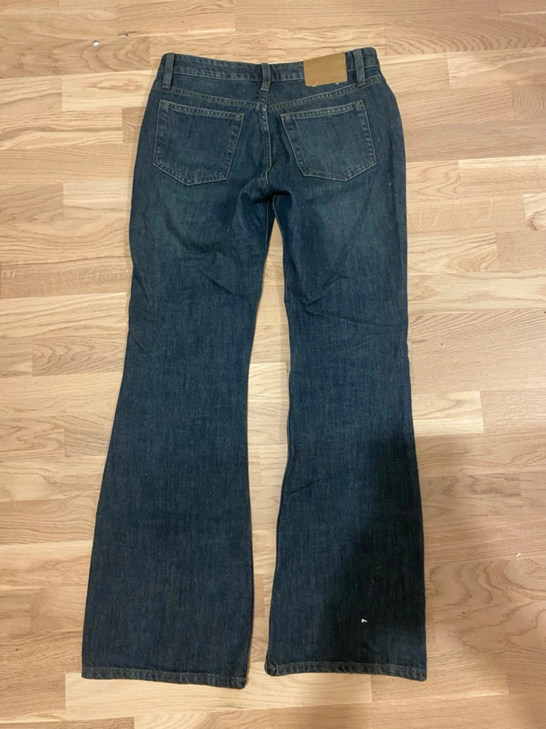 Mörkblå bootcut jeans - 2