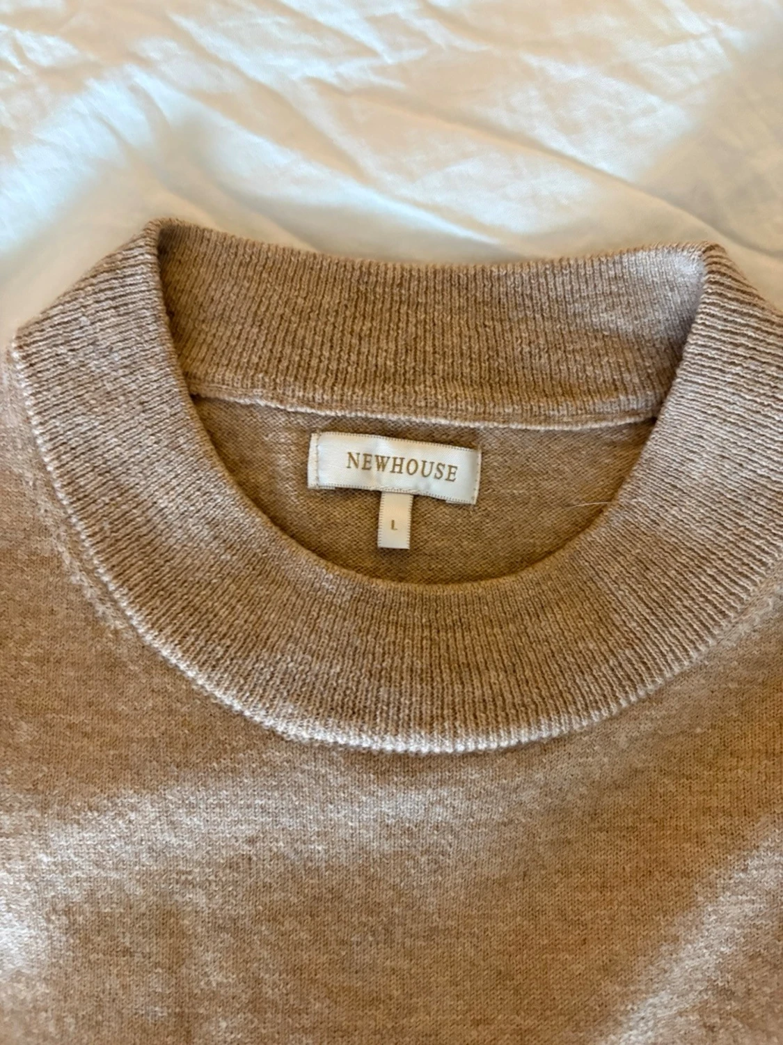 Beige stickad tröja - 3