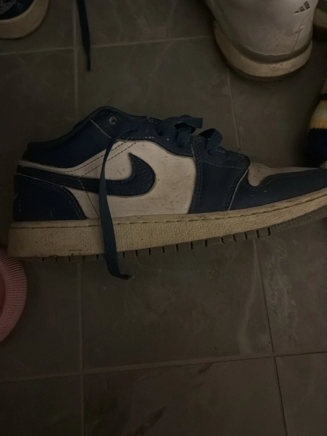 Nike Air Jordan 1 Low blå/vit